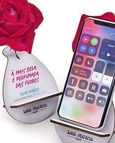 SUPORTE CELULAR EM MDF
