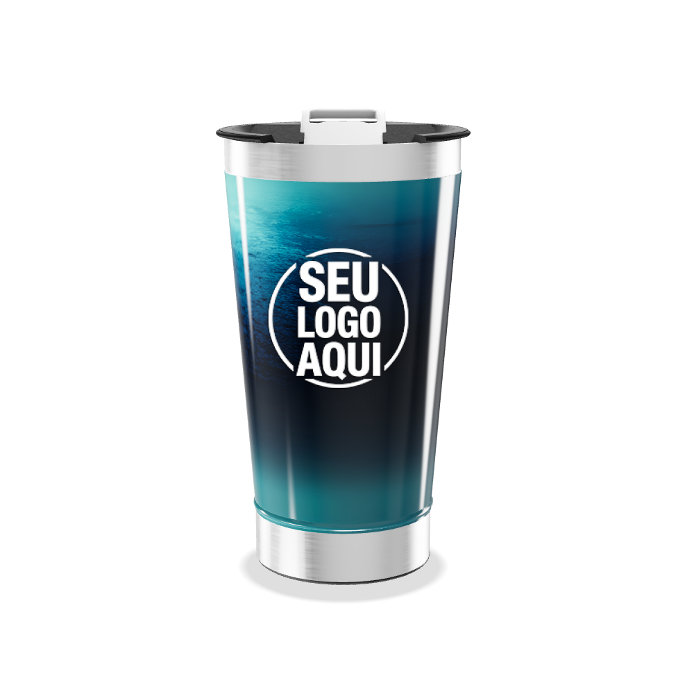COPO TÉRMICO GRADIENTE AZUL INOX