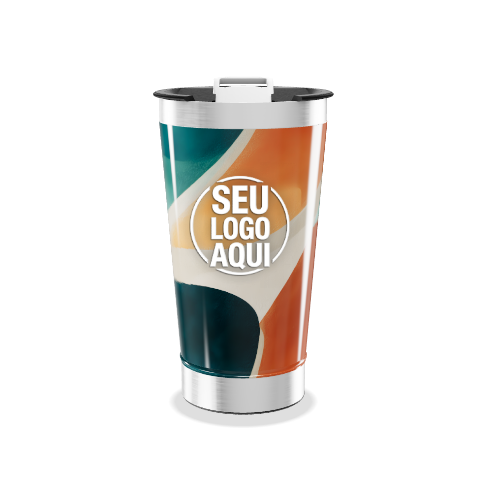 COPO TÉRMICO   MULTICOLORIDO AÇO INOX