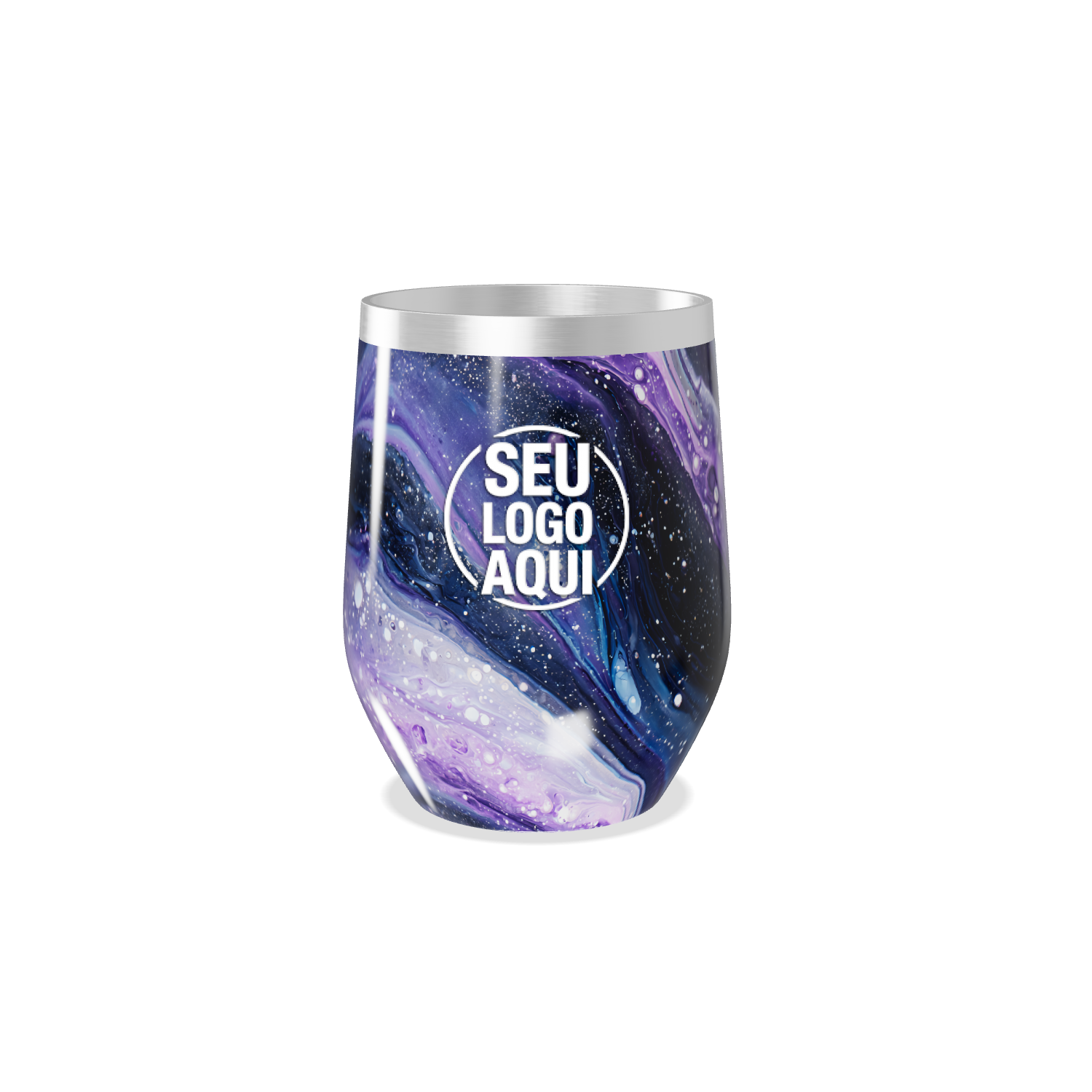 COPO TÉRMICO SLIM   AZUL E ROXO ESPACIAL