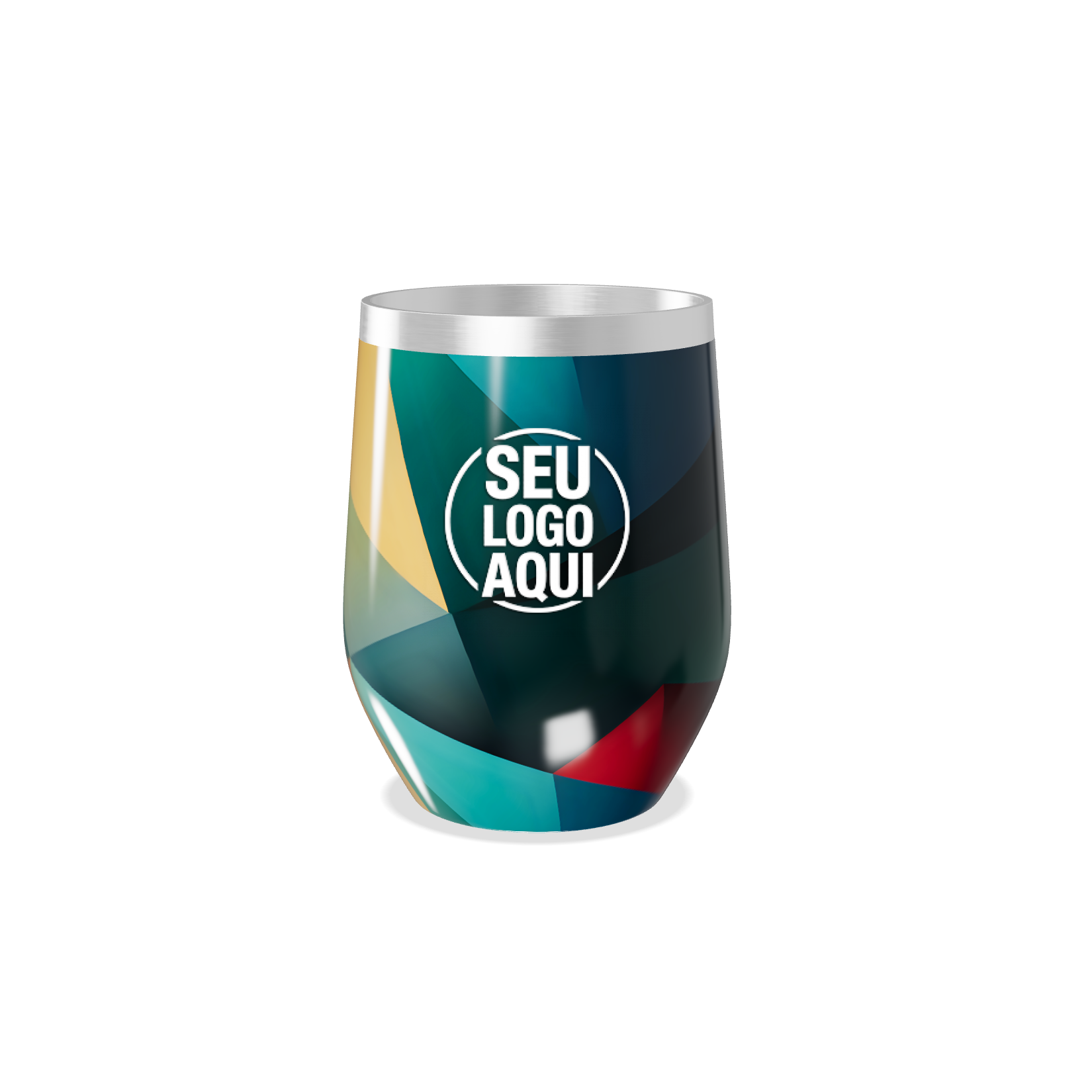 COPO TÉRMICO SLIM ESTAMPADO COLORIDO AÇO