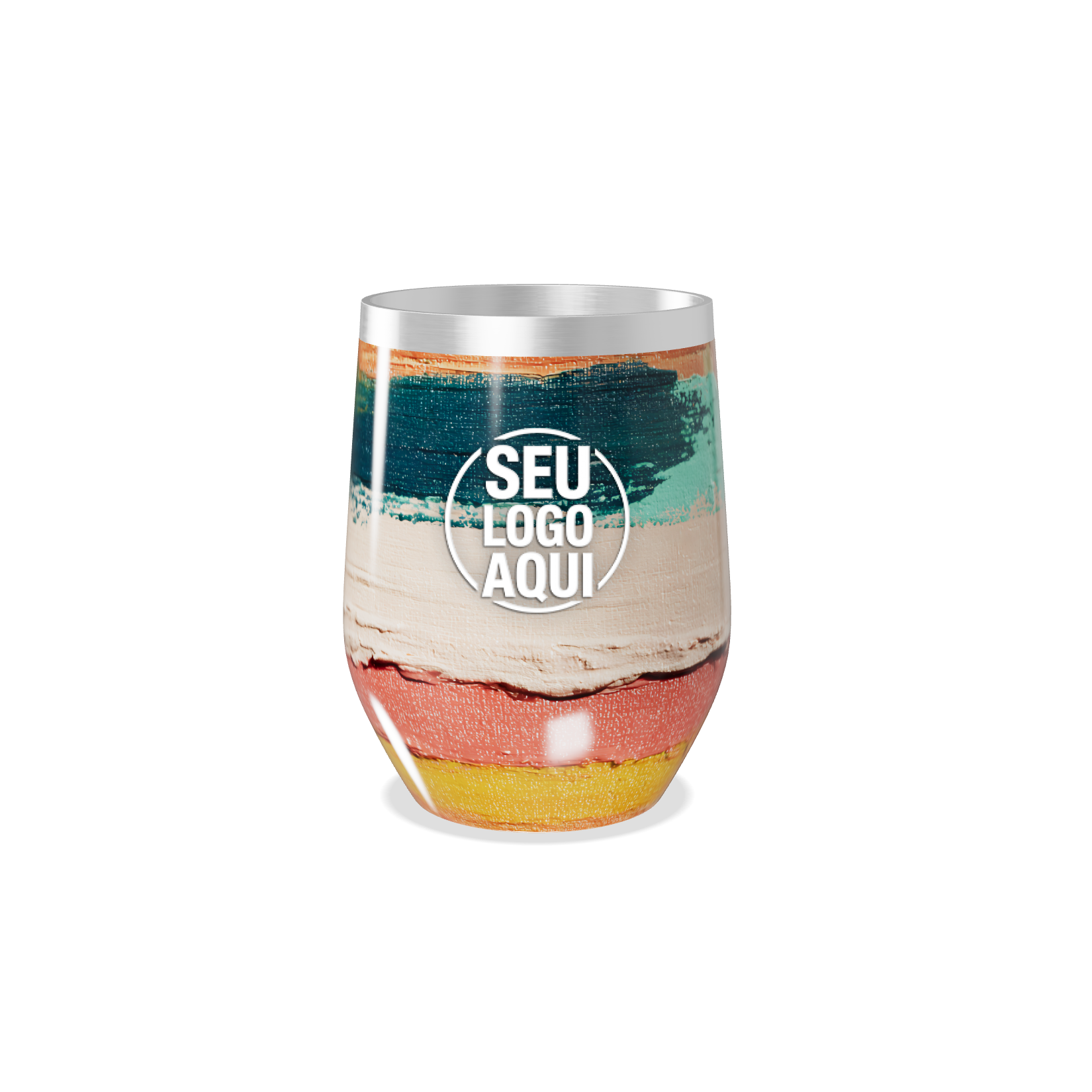 COPO TÉRMICO SLIM   MULTICOLORIDO AÇO INOX