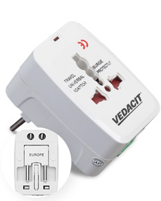 ADAPTADOR DE TOMADA UNIVERSAL COMPACTO