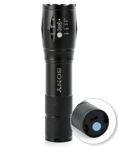 LANTERNA LED RECARREGÁVEL C/ ZOOM